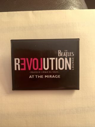 Beatles Revolution Lounge At The Mirage Las Vegas Love Cirque Du Soleil Pin