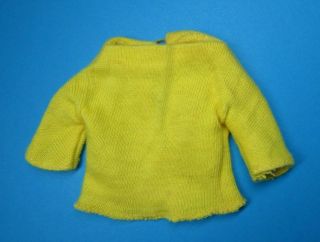 Vintage Barbie Francie - Clam Diggers 1258 Yellow Knit Top