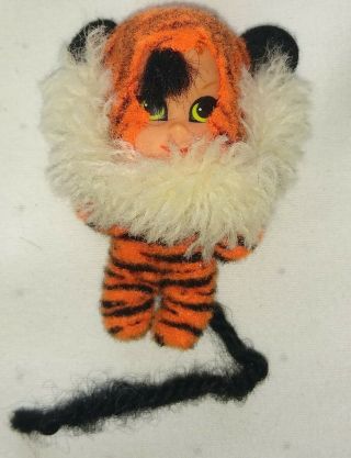 Vintage Liddle Kiddles Animiddle Tiny Tiger With Pin Mattel