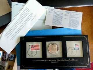 Silver Proof Medal 1971 July Inauguration Of The United States Postal Service