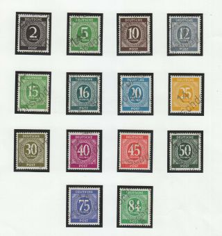 Germany Russian Zone 1948,  Porschdorf Local Overprints,  Mh,  14 Stamps