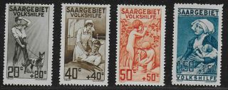 Germany Saargebiet Volkshilfe Pflegedienste I 1926 Mnh Cv $ 155.  -