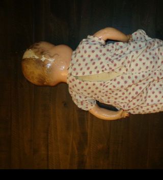 Vintage Antique 24” Unmarked Composition Baby Doll – Soft Body & Sleepy Eyes 2
