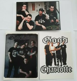 3 X Good Charlotte - Official Postcards - 2002 / 03.  Made