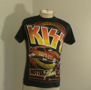 Vintage Kiss Loud And Proud Hotter Than Hell Music Concert Tee T - Shirt S/m