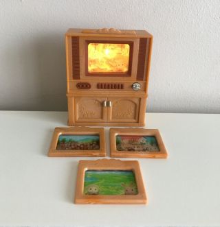 Sylvanian Families Tv Fully With 4 Screen Ec