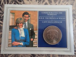 Commemorative Coin For The Marriage Of Hrh Prince Charles And Lady Diana Spencer