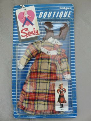 Vintage Pedigree Sindy Highland Fling Outfit - 1984 On Card - 43014