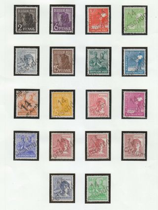 Germany Russian Zone 1948 Porschdorf Local Overprints,  Mh,  18 Stamps