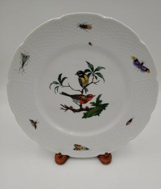Ceralene A.  Raynaud Limoges Les Oiseaux The Birds 10 3/4 " Dinner Plate " No 6 "