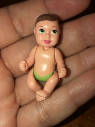 Barbie Happy Family Midge’s Baby - Fits In Pregnant Belly - Replacement Green Eyes