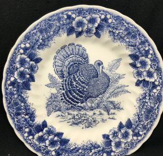 Set of 10 - 8” Salad Luncheon Plates Churchill Thanksgiving Myott Factory Archive 2