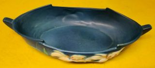 Vintage Roseville Pottery Zephyr Lily Blue Bowl 478 - 12 Usa