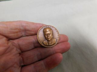 Vtg Bronze D Metal Of John F Kennedy Medal
