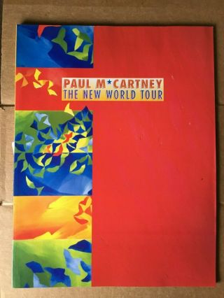 Vintage 1993 Paul Mccartney The World Tour Book Program,  Beatles