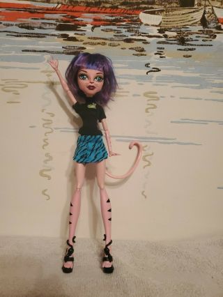 Monster High 11 " Doll Cam Create A Monster Design Pink Cat Girl Rare