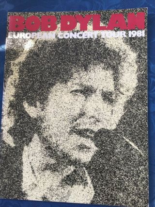 Bob Dylan - Vintage Concert Tour Programme - Europe 1981