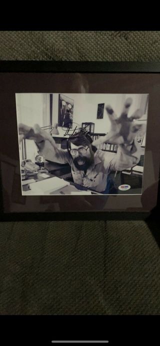 Rare Stephen King Signed 8x10 Psa Custom Framed