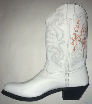 Little Richard Real Hand Signed Durango Cowboy Boot,  Handwritten Quote