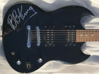 Bb King Signed Classic Blues Signed Gibson Epiphone Guitar Beckett Bas Loa Proof