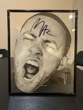 Signed/autographed Mac Miller,  Life Size Album Cover Sticker (go:od Am Tour)