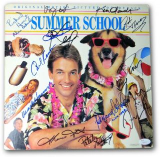 Summer School Cast Signed Autographed Album Cover Harmon Alley Reiner Jsa Z68712