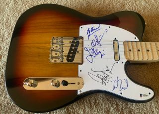 Counting Crows All 5 Band Signed Autographed Electric Guitar Beckett Certified
