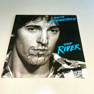 Bruce Springsteen Signed Autographed The River Album Sleeve The Boss Beckett Bas