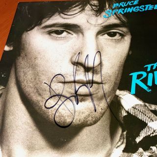 BRUCE SPRINGSTEEN signed autographed THE RIVER ALBUM SLEEVE THE BOSS BECKETT BAS 2