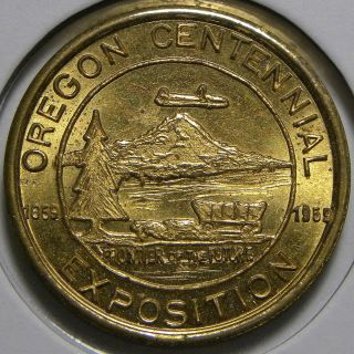 Souvenir Medal: Oregon Centennial Expo (1959) / Portland " Sportwear Center " Rev.