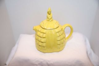 Vintage Yellow Sadler Ye Daintee Ladyee Crinoline Lady Collectable Teapot