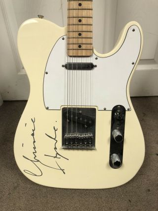 Autographed Fender Telecaster Guitar By Chrissie Hynde Pretenders - Vintage Blonde