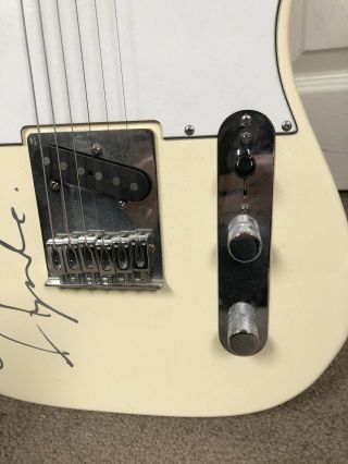 Autographed Fender Telecaster Guitar by Chrissie Hynde Pretenders - Vintage Blonde 3