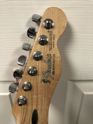 Autographed Fender Telecaster Guitar by Chrissie Hynde Pretenders - Vintage Blonde 4