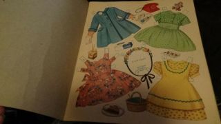 1956 Lucy Locket Kitty Fisher Paper Doll Cut Out Book Merrill COMPLETE 3