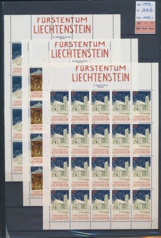 Xc53769 Liechtenstein 1992 Church Art Religion Sheets Xxl Mnh Cv 100 Eur