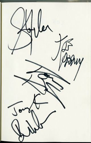 Aerosmith Walk This Way Book Hand Signed By The Entire Band Steven Tyler,  Acoa