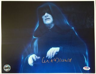 Ian Mcdiarmid Signed Autographed 11x14 Photo Palpatine Star Wars Opx Psa/dna