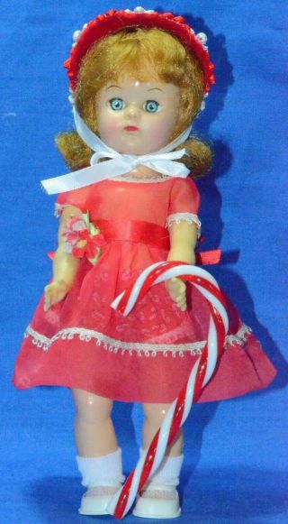 Vintage 8 " Virga Walker Doll Slw Ml " Candy Cane " (ginny Competitor)