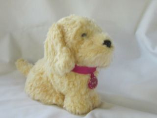 American Girl Doll " Honey " Dog Pet Plush Golden Retriever - With Collar