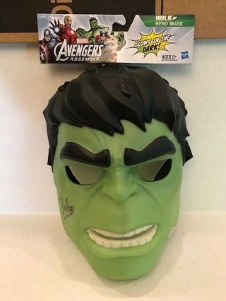 Stan Lee Signed Incredible Hulk Glow In The Dark Mask Marvels Avengers Psa/dna