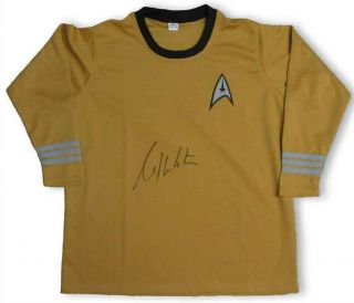 William Shatner Captain Kirk Star Trek Uniform Shirt Beckett Authentic Bas