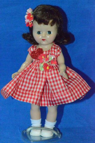 Vintage 8 " Cosmopolitan Ginger Doll Slw Ml " Valentine " W/stand