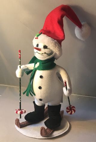 Annalee Christmas Doll 2016 Skiing Snowman