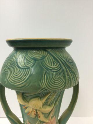 Roseville Green Zephyr Lily Vase 140 - 12 3