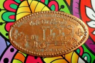 Cafe Du Monde Elongated Penny Orleans Usa Cent French Coffee Souvenir Coin