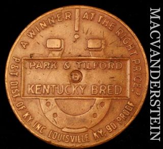 Park & Tilford Kentucky Bred Straight Bourbon Whiskey Token - Scarce Nr2952