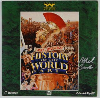 Mel Brooks Jsa History Of The World Part 1 Autograph Signed Laser Disc