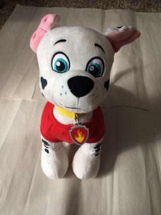 Build A Bear Marshall Paw Patrol Plush Stuffed Animal Outfit Nickelodeon Red 13 "