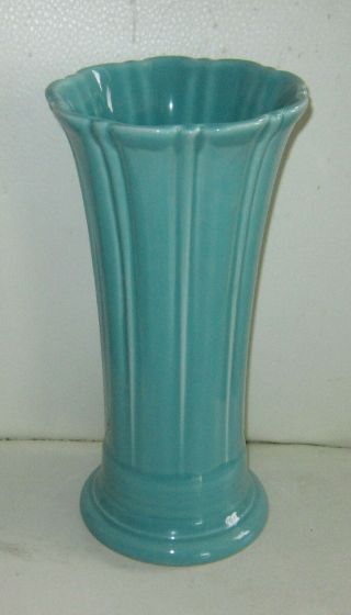 Vintage Fiesta Medium 9.  5 " Light Green Vase -